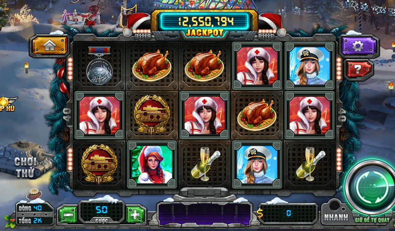 Slot game B52 - my nhan giang sinh